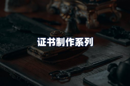 证书制作系列